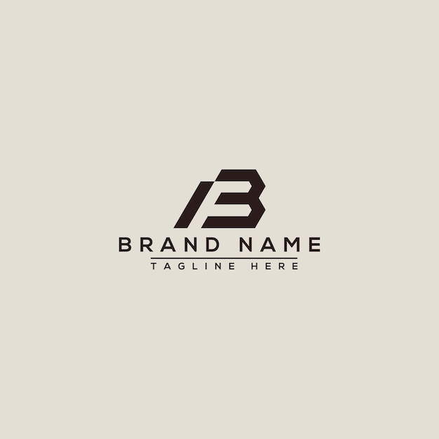 FB Logo Design Template Vector Graphic Branding Element.