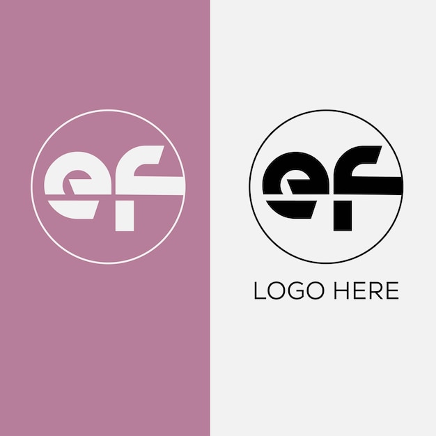 fe initial letter logo design