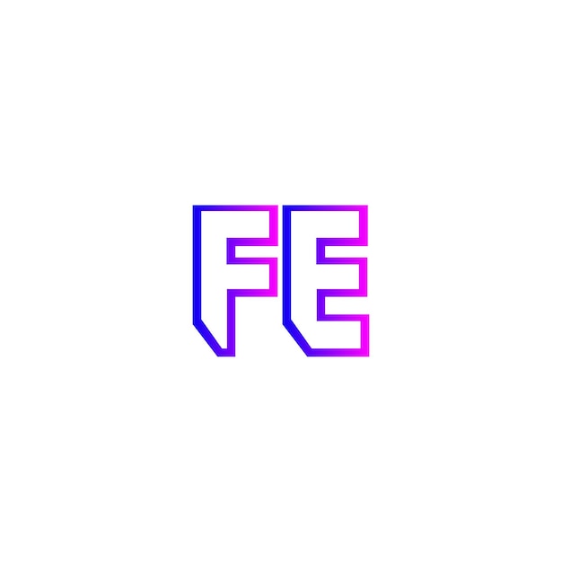 Vector fe initial logo