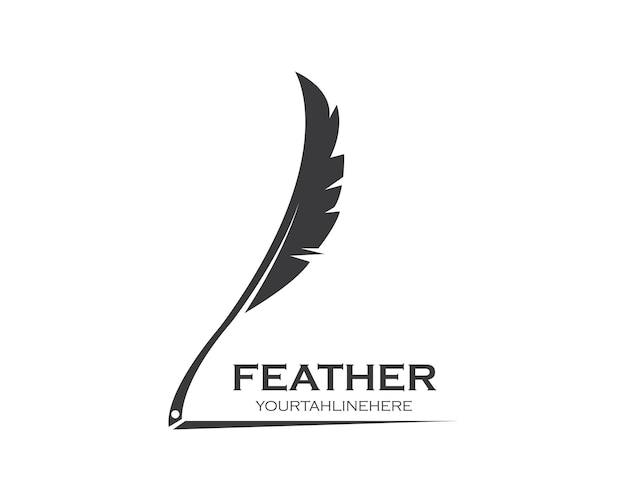 Feather icon illustration vector template design