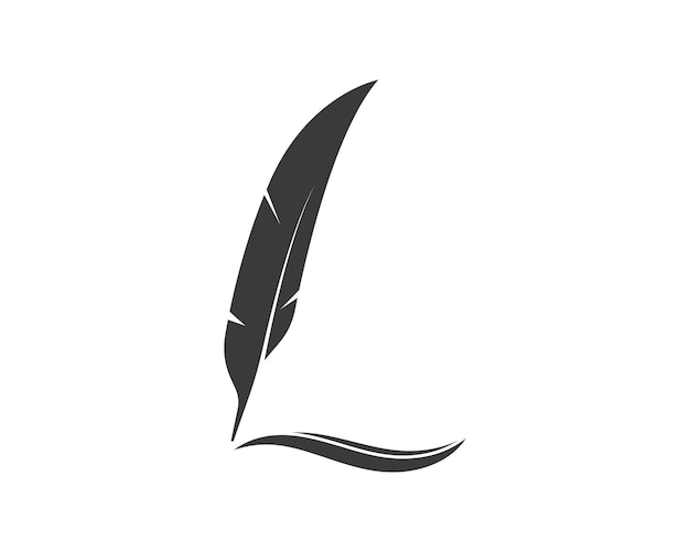 Feather icon illustration vector template