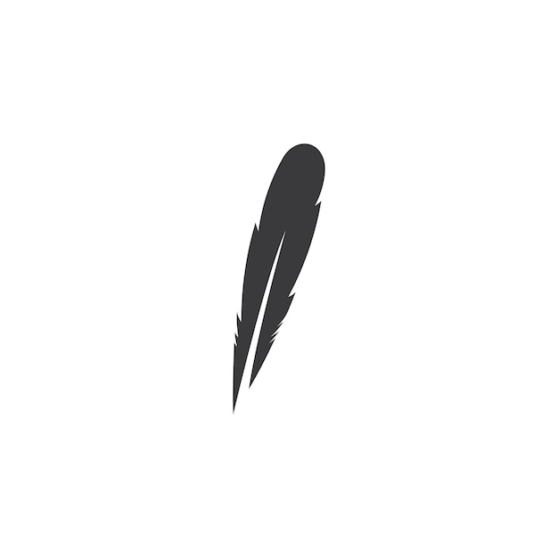 Feather logo vector template