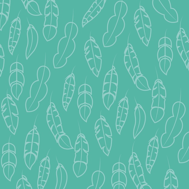 feather pattern set isolated icon design