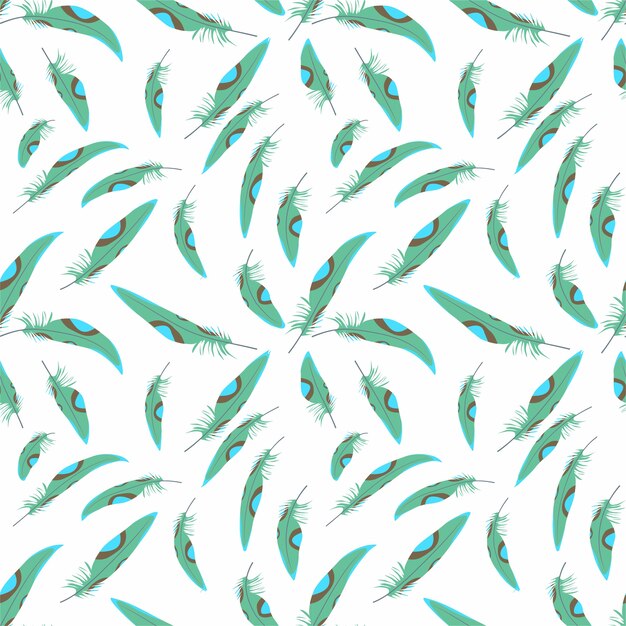 Vector feather pattern