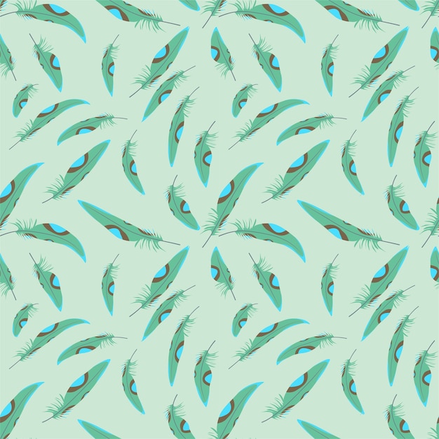 Vector feather pattern