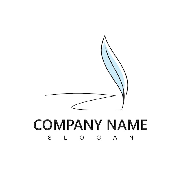 Feather Pen Logo Business Education And Law firm Company Symbol