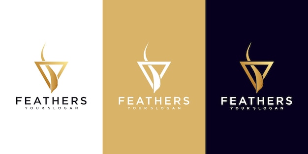 Feather pen logo reference for business