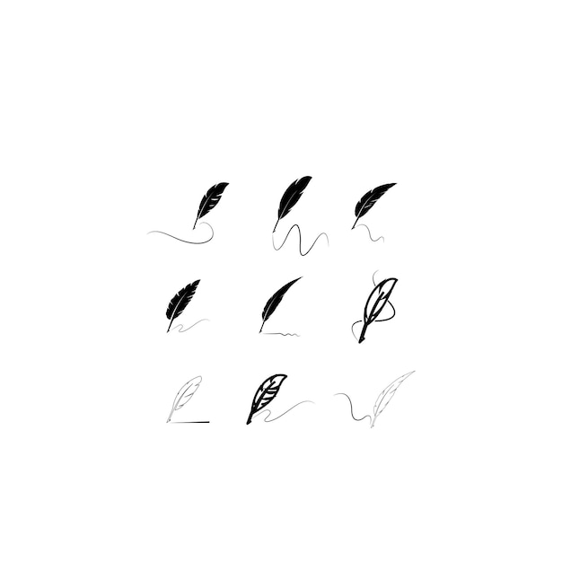 Feather pen logo