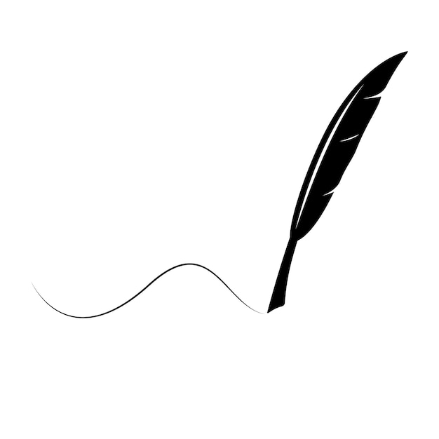 Feather pen logo