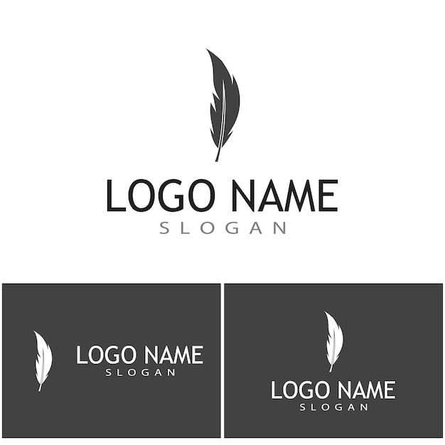 Feathers Logo Template vector symbol nature