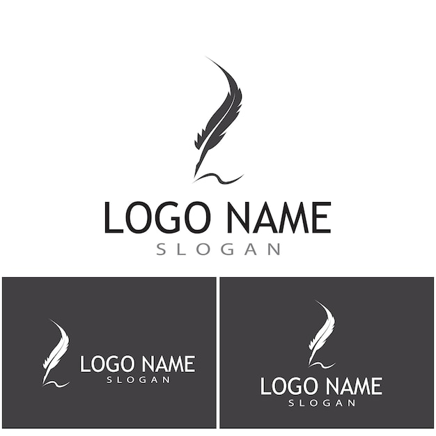 Feathers Logo Template vector symbol nature