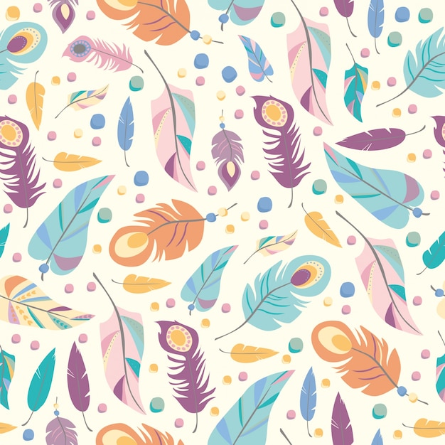 Feathers pattern design