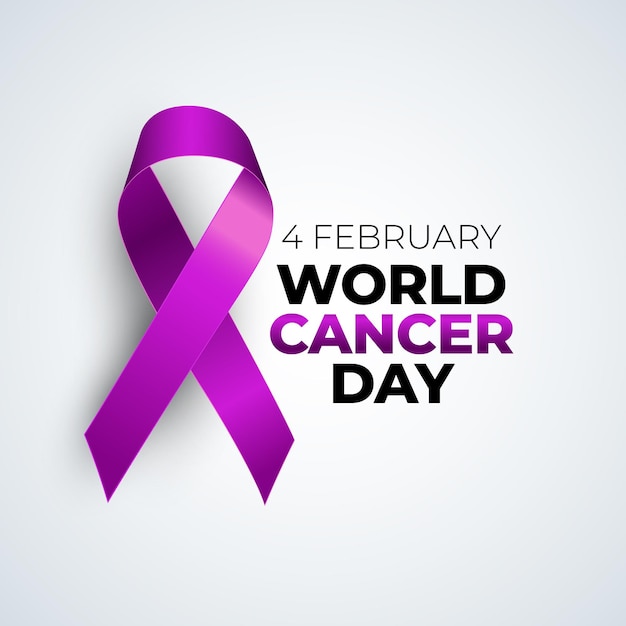 February World Cancer Day Medical Background