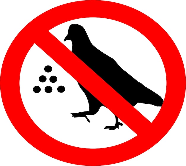 Do Not Feed The Birds Sign