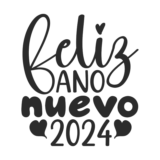 Vector feliz ano nuevo 2024