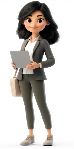 Vector female event planner cartoon character vector design