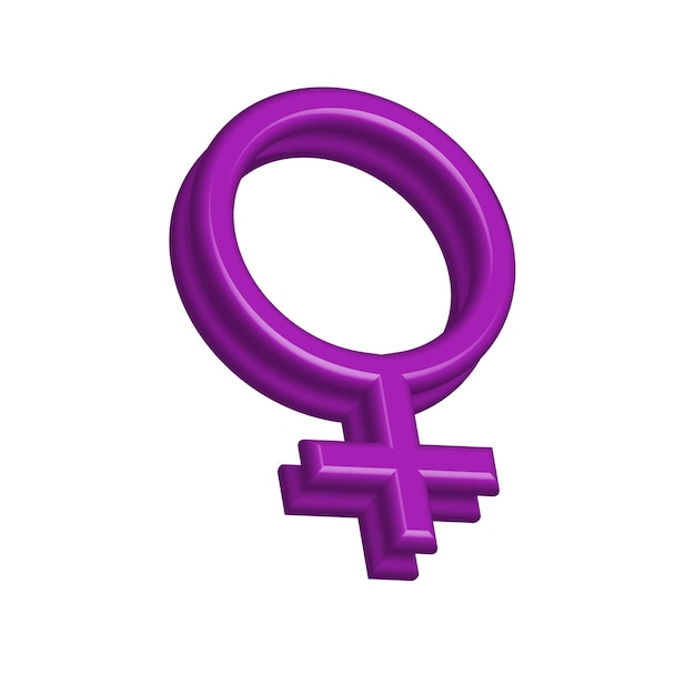 Female logo icon 3D