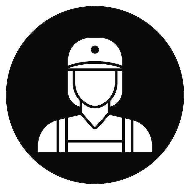 Female Staff icon vector image Can be used for Office