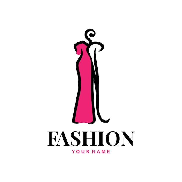 Feminine fashion logo template