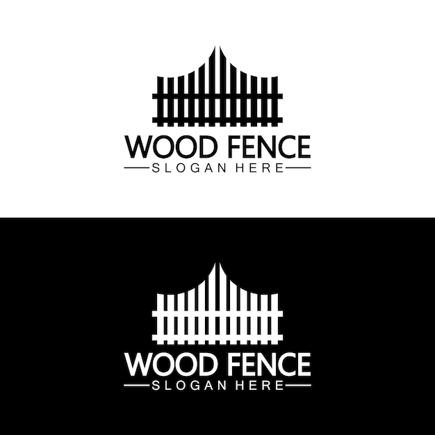 Fence icon vector logo template