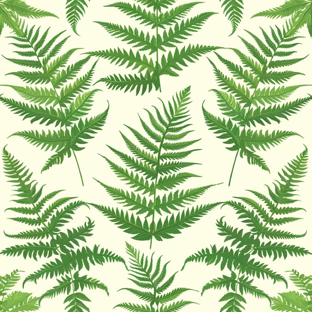 Vector fern seamless pattern background vector ancient plant graphic with eps file