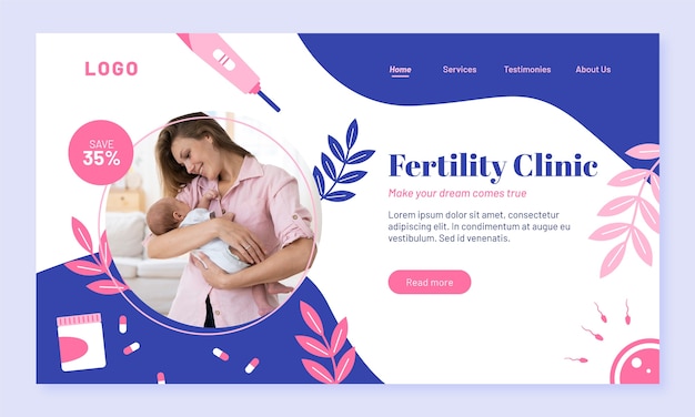 Fertility clinic template design