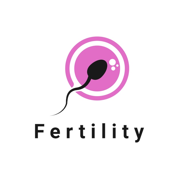 Fertility Logo Design Idea With Sperm