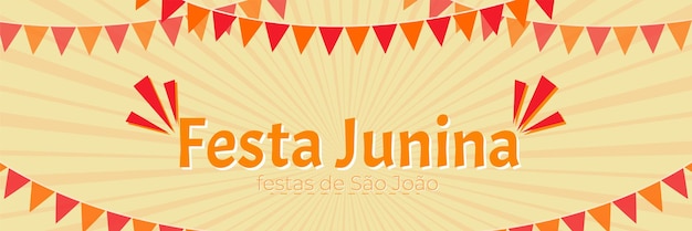 Festa Junina banner template