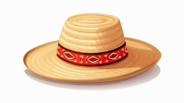 Festa Junina Straw Hat Cartoon Illustration Design