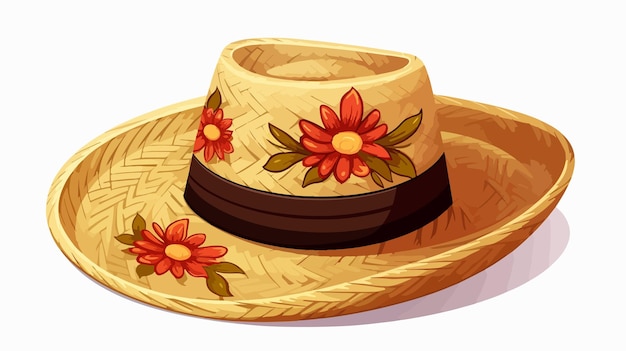 Festa Junina Straw Hat Cartoon Illustration Design