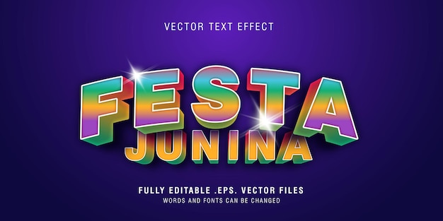 Festa Junina text style effect