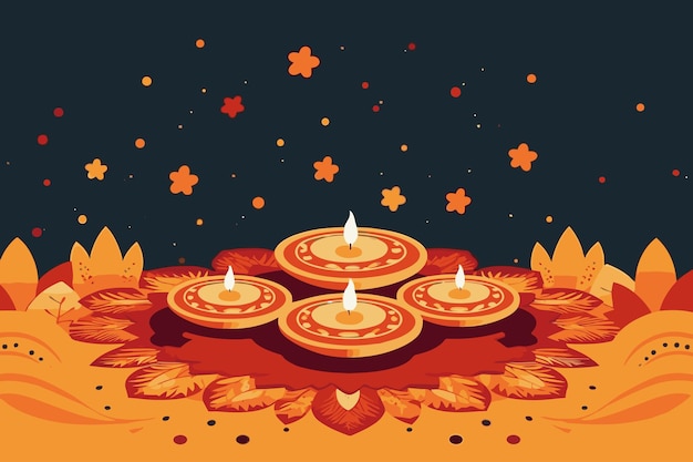 Festival of Light Diwali festival vector illustration