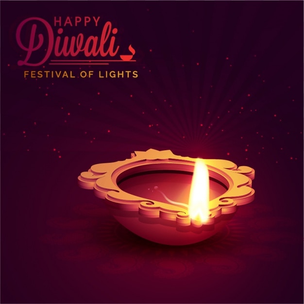 Festival of lights background with decorative candle