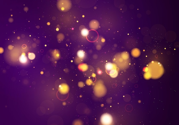 Festive bokeh lights effect