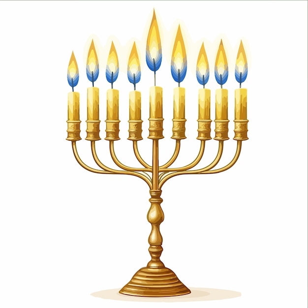 Festive Hanukkah Celebration Vector Illustration