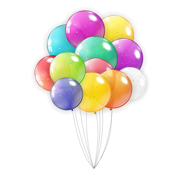 festive illustration with Balloons.