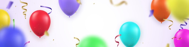 Festive long horizontal banner