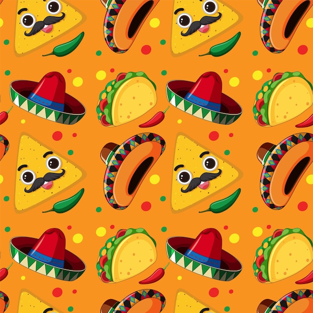 Festive Mexican Food Pattern