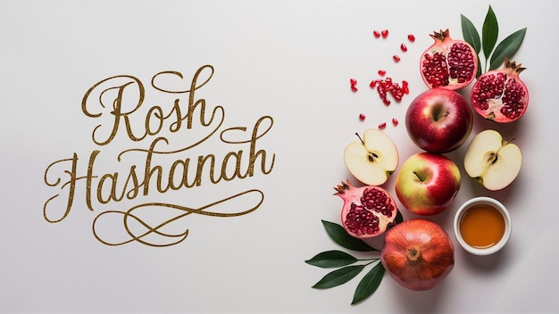 Vector festive and vibrant image styled for rosh hashanah