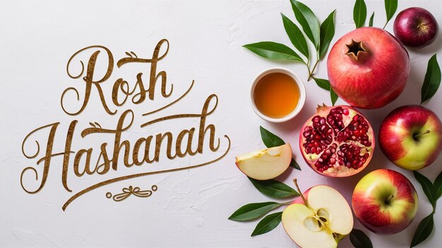 Vector festive and vibrant image styled for rosh hashanah