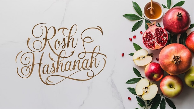 Vector festive and vibrant image styled for rosh hashanah