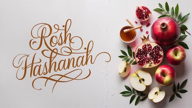 Vector festive and vibrant image styled for rosh hashanah