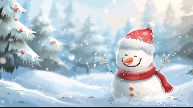 Vector festive winter holiday christmas background banner