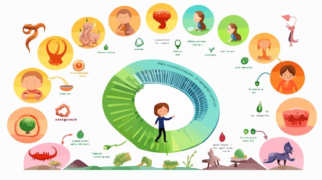 Vector fetal stages growth and development of embryo to fetus