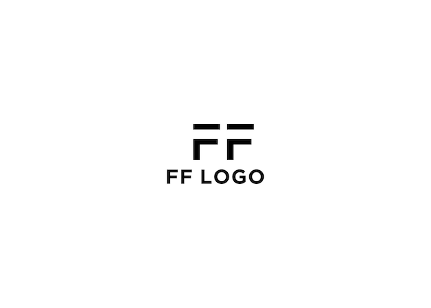 Vector ff logo logo design vector illustration