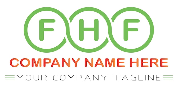 Vector fhf letter logo design