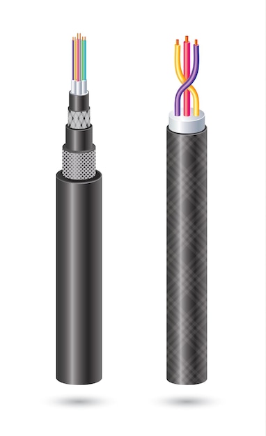 Fiber Optic Cable and Copper Wire Isolated