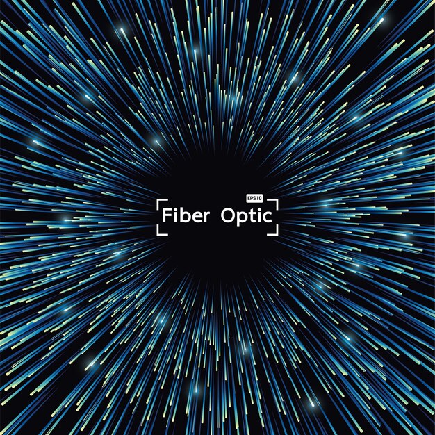 Vector fiber optic of glowing backgrounds internet communication