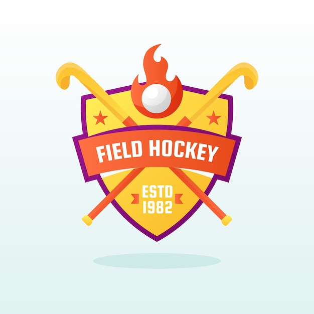 Field hockey logo design