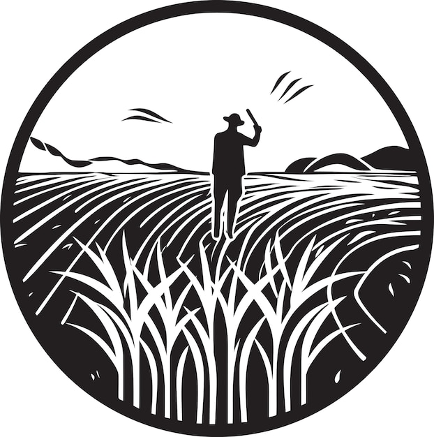 Fields of Prosperity Farming Logo Vector Art Harvest Horizon Agriculture Logo Design Art